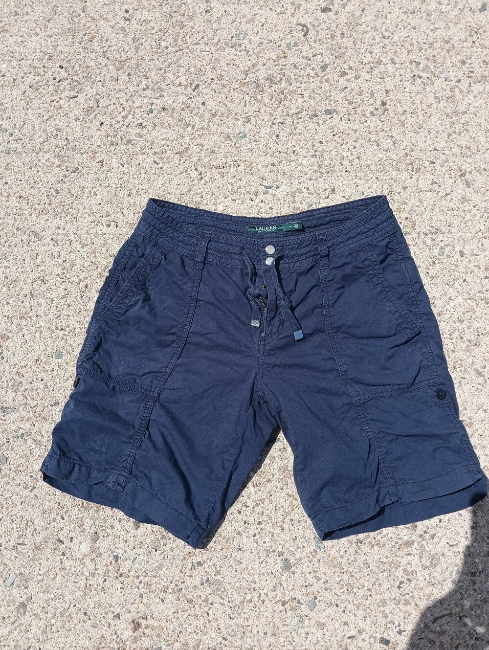 Lauren By Ralph Lauren Navy Low Rise Jorts Size 4 You Can Also Fold Them Shorter